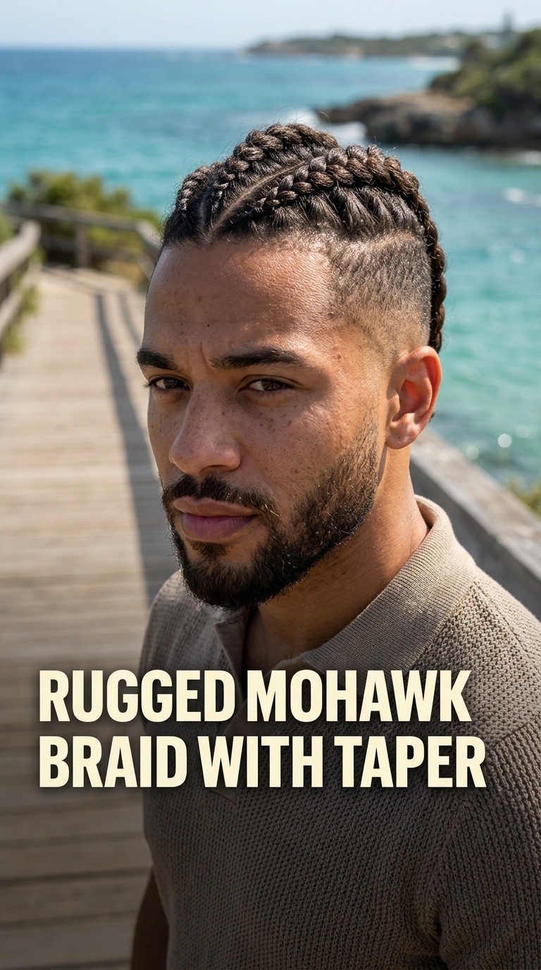 Rugged Mohawk Braid with Taper