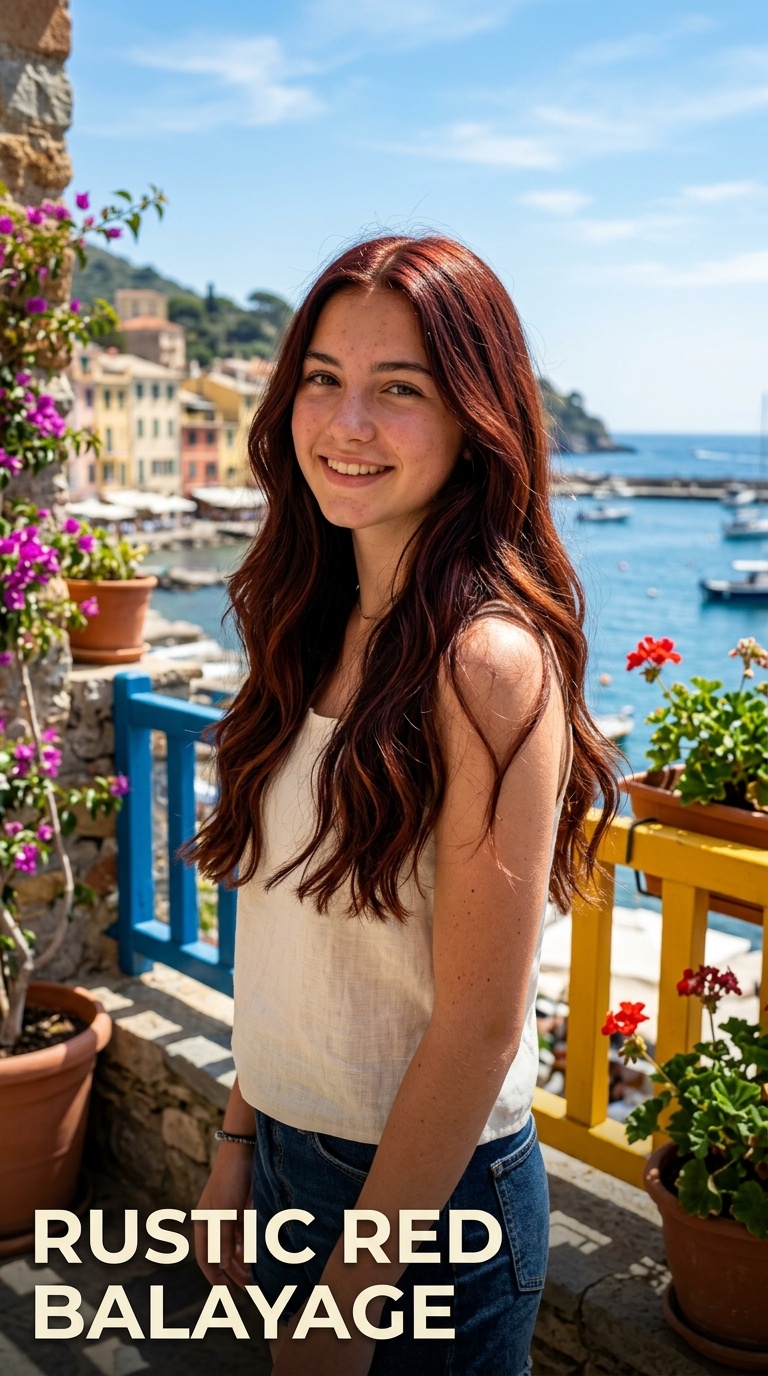 Rustic Red Balayage