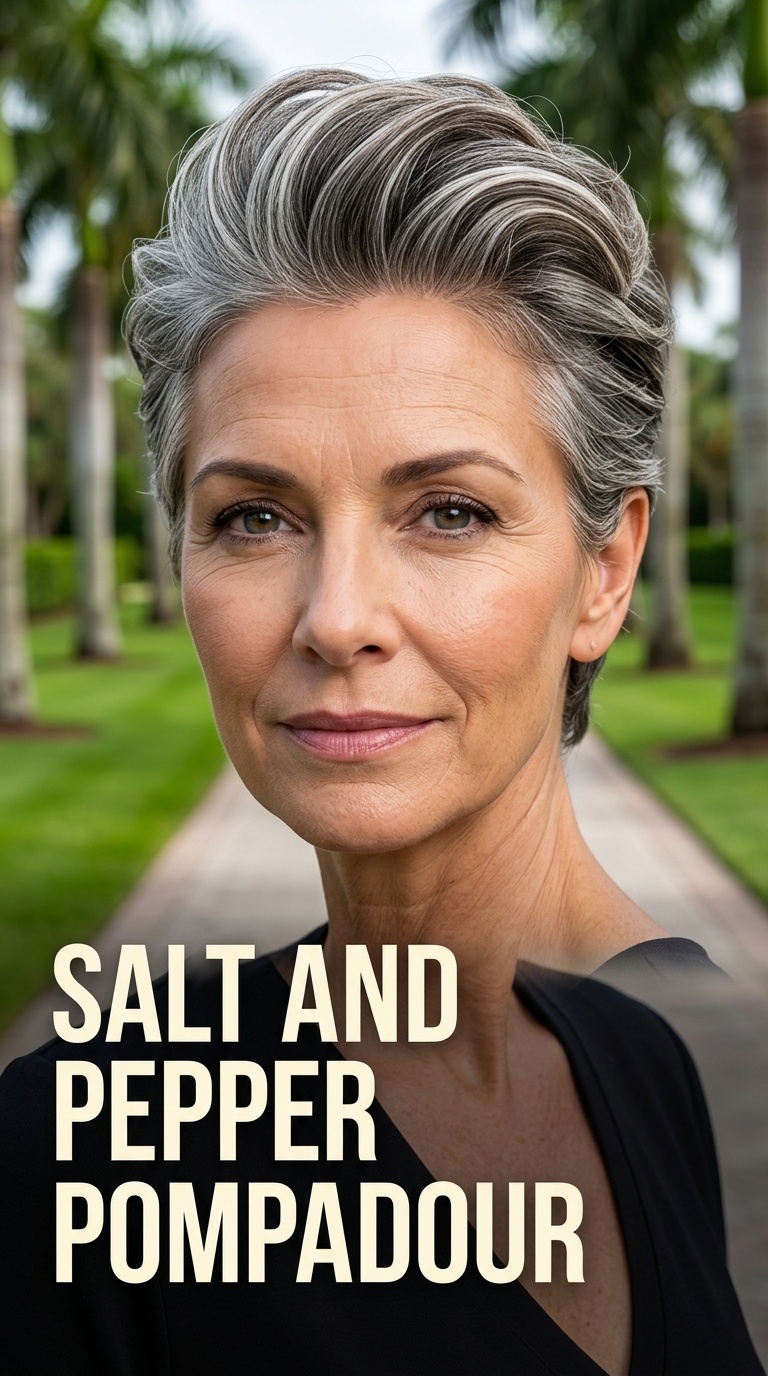 Salt and Pepper Pompadour