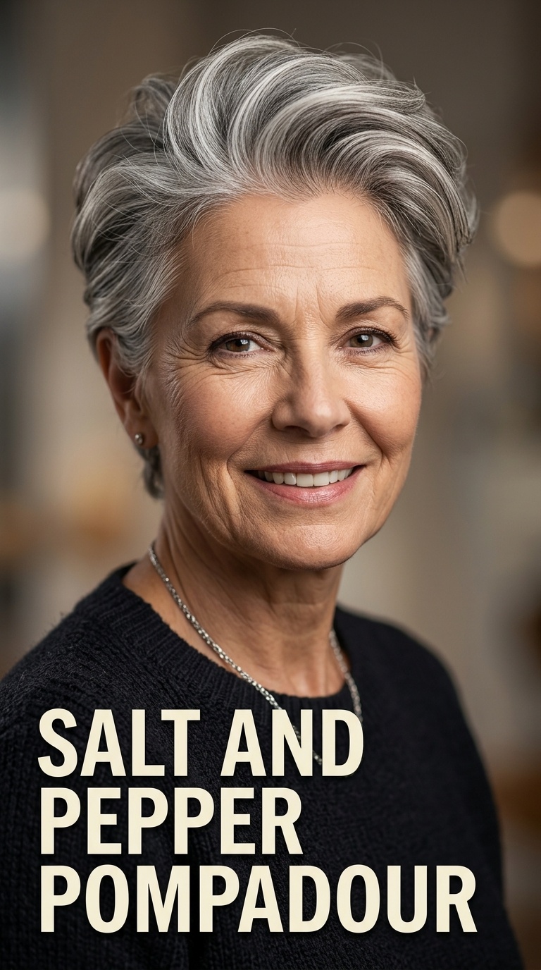 Salt and Pepper Pompadour