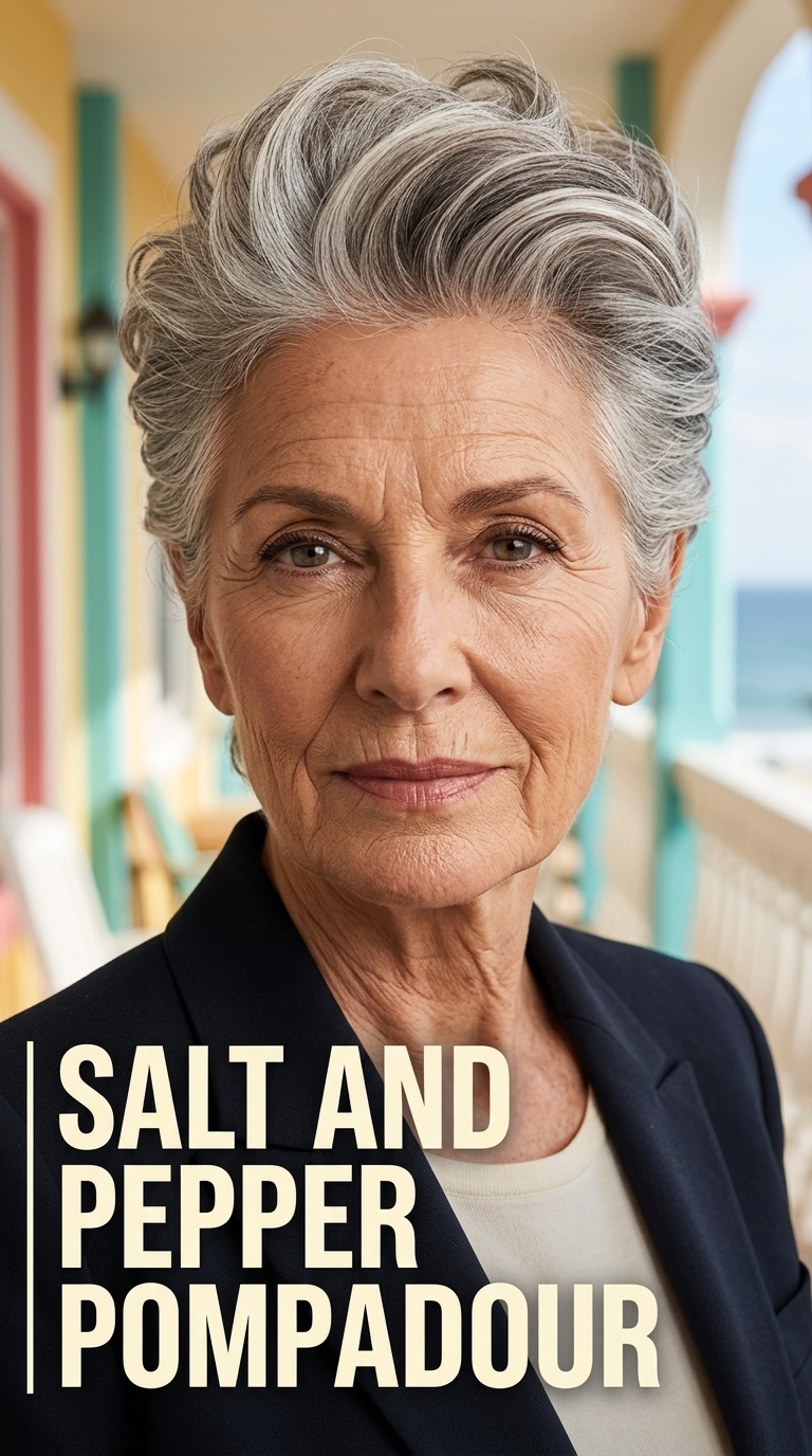 Salt and Pepper Pompadour