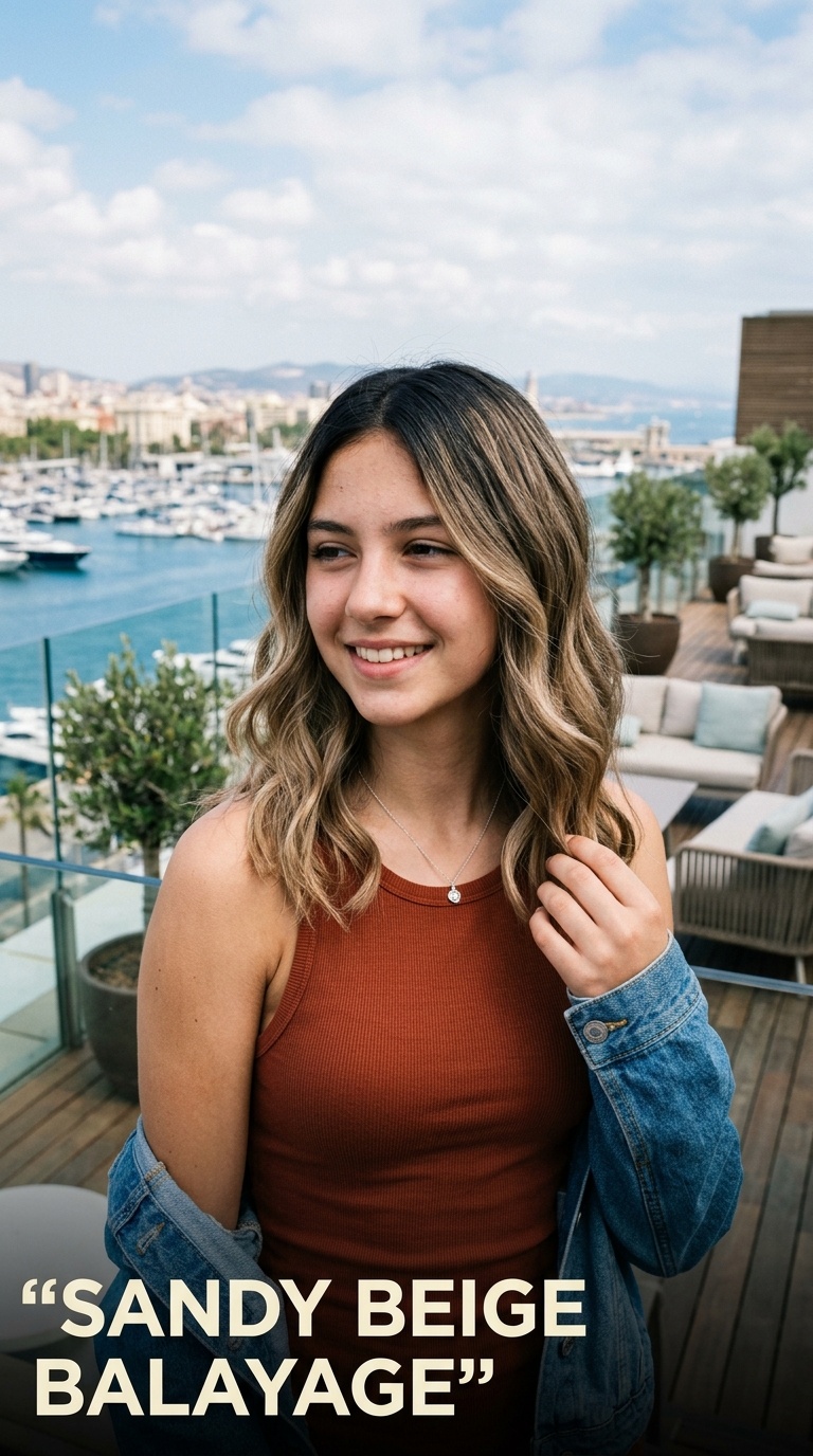 Sandy Beige Balayage