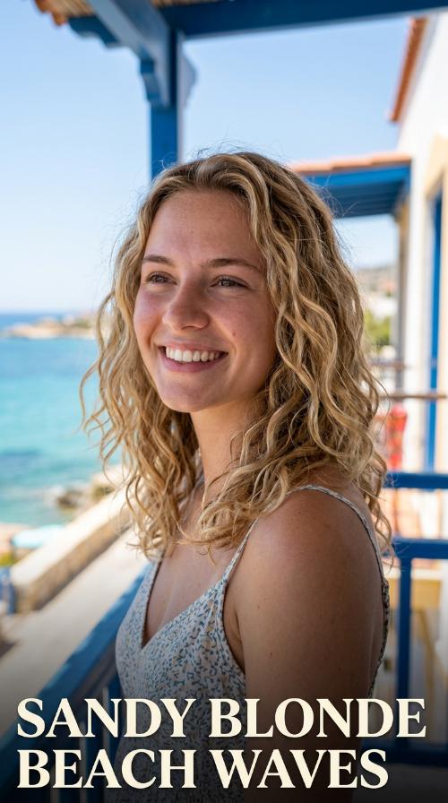 Sandy Blonde Beach Waves