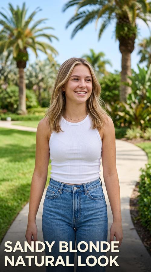 Sandy Blonde Natural Look