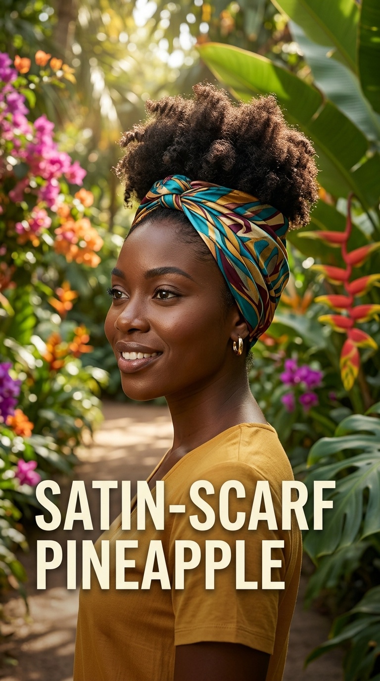 Satin-Scarf Pineapple