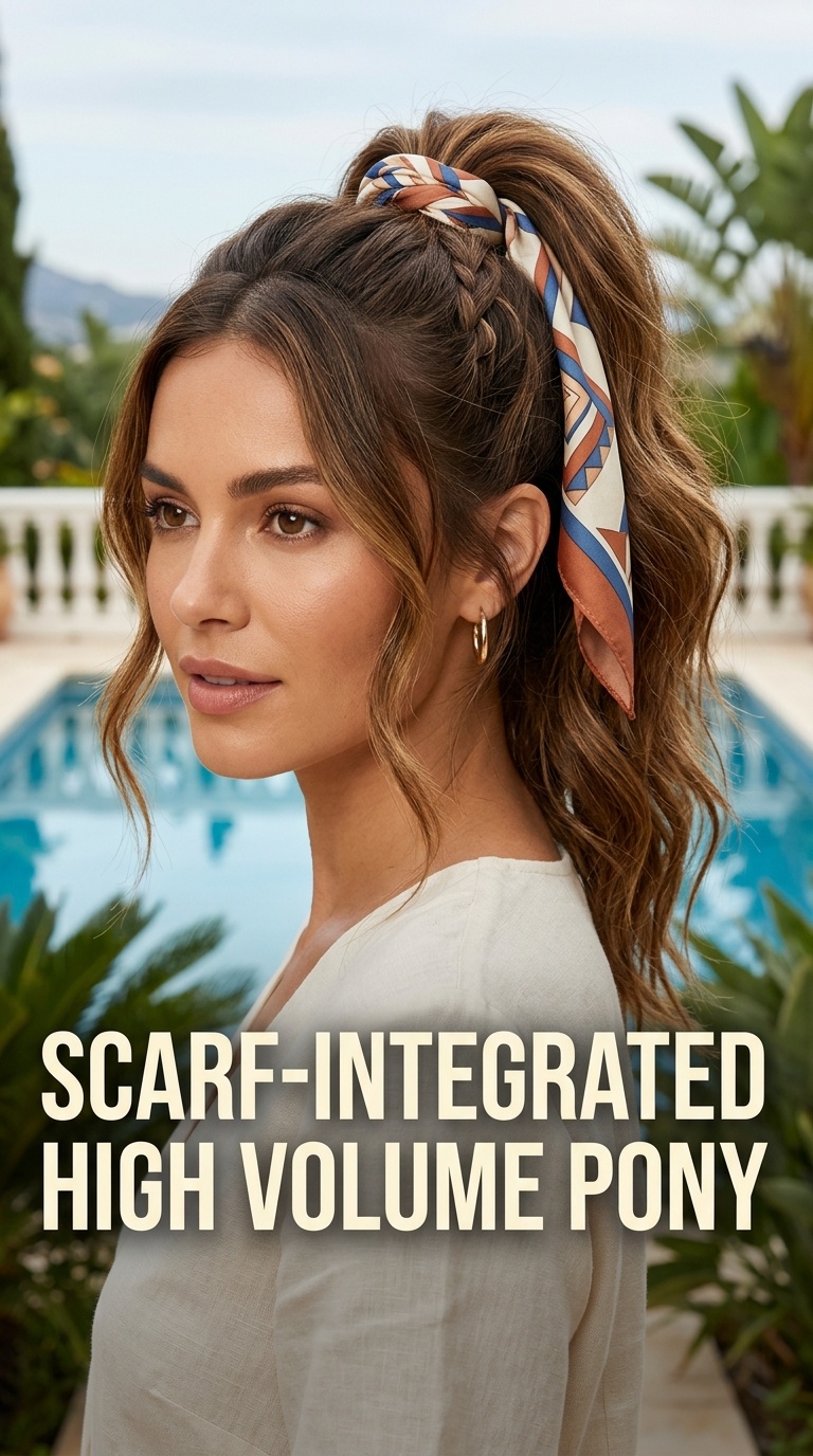 Scarf-Integrated High Volume Pony