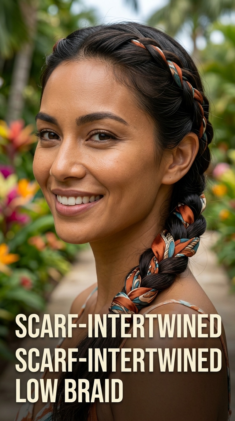 Scarf-Intertwined Low Braid