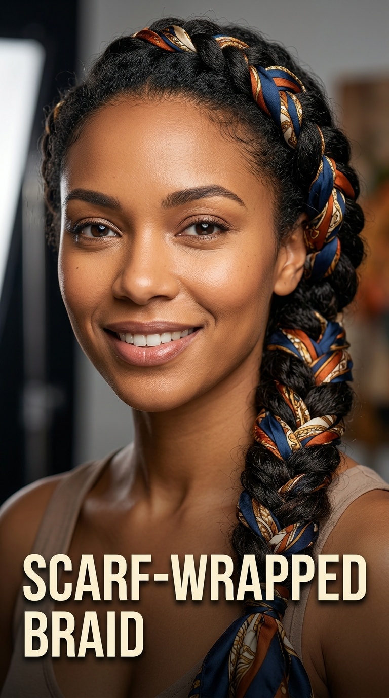 Scarf-Wrapped Braid