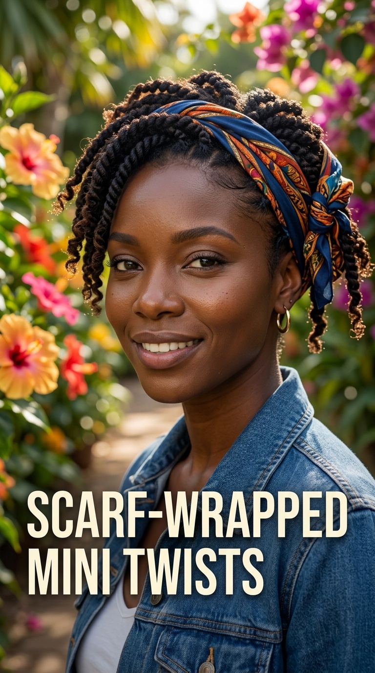 Scarf-Wrapped Mini Twists