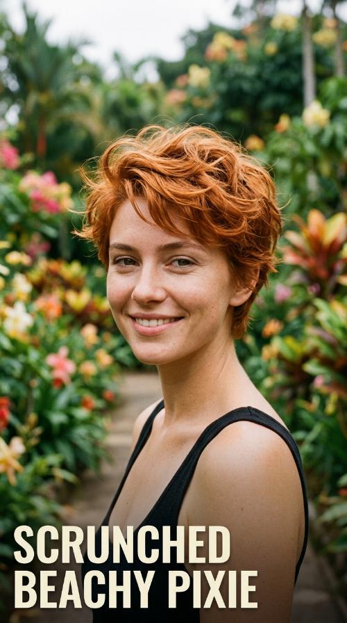 Scrunched Beachy Pixie