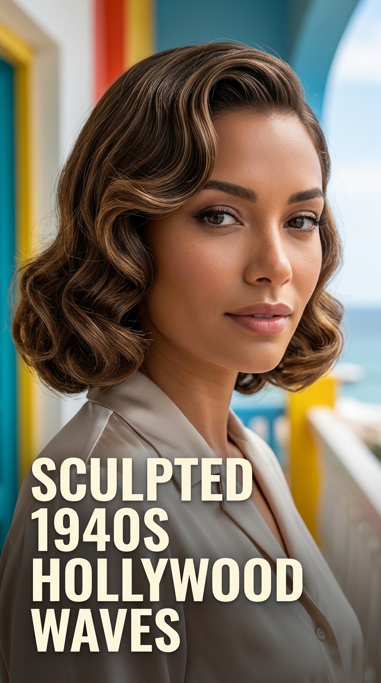 Sculpted 1940s Hollywood Waves