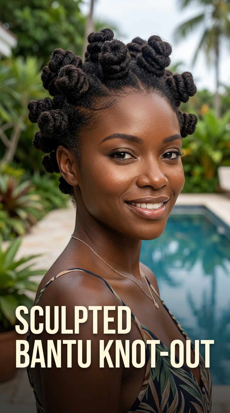 Sculpted Bantu Knot-Out