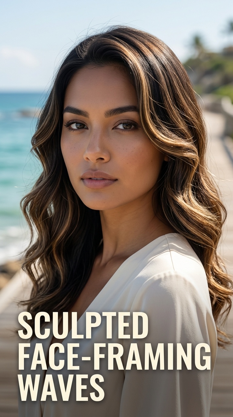 Sculpted Face-Framing Waves
