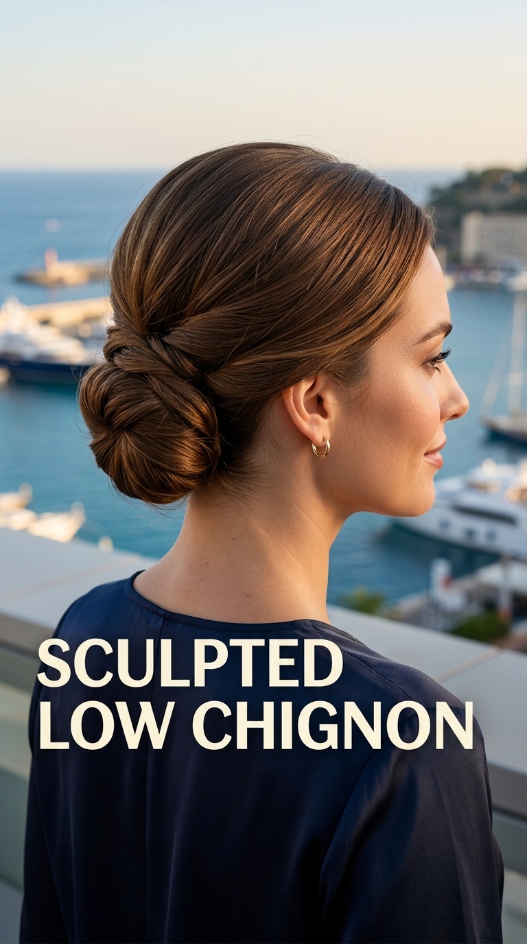 Sculpted Low Chignon