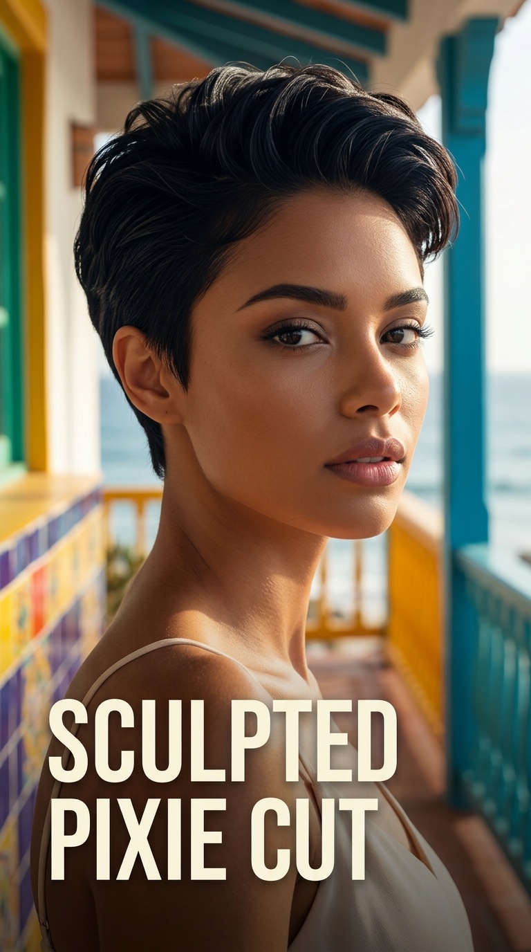 Sculpted Pixie Cut