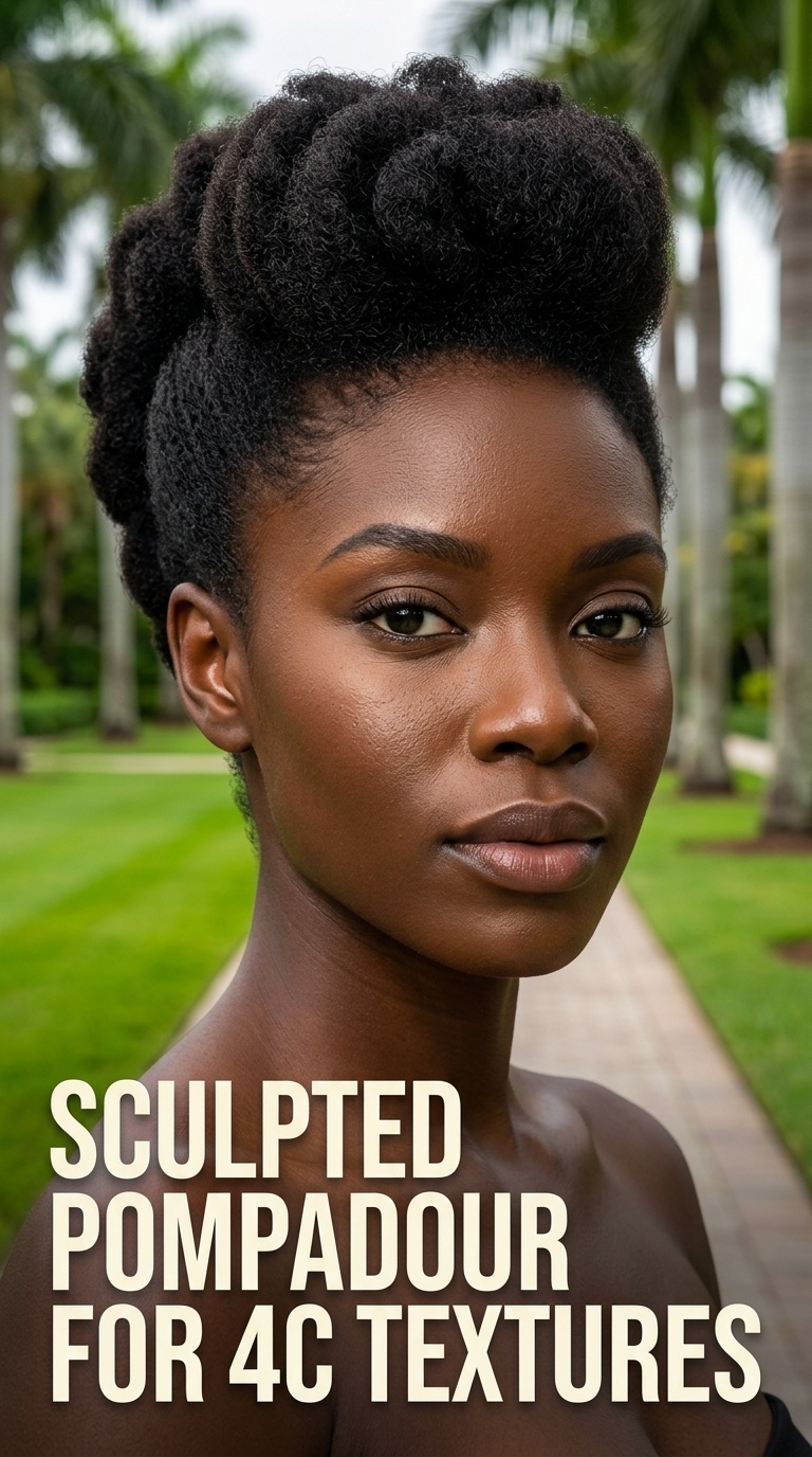 Sculpted Pompadour for 4C Textures