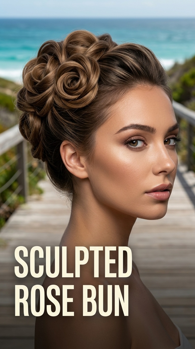 Sculpted Rose Bun