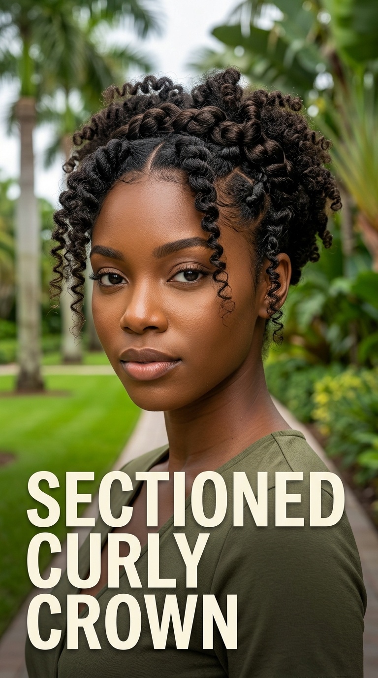 Sectioned Curly Crown