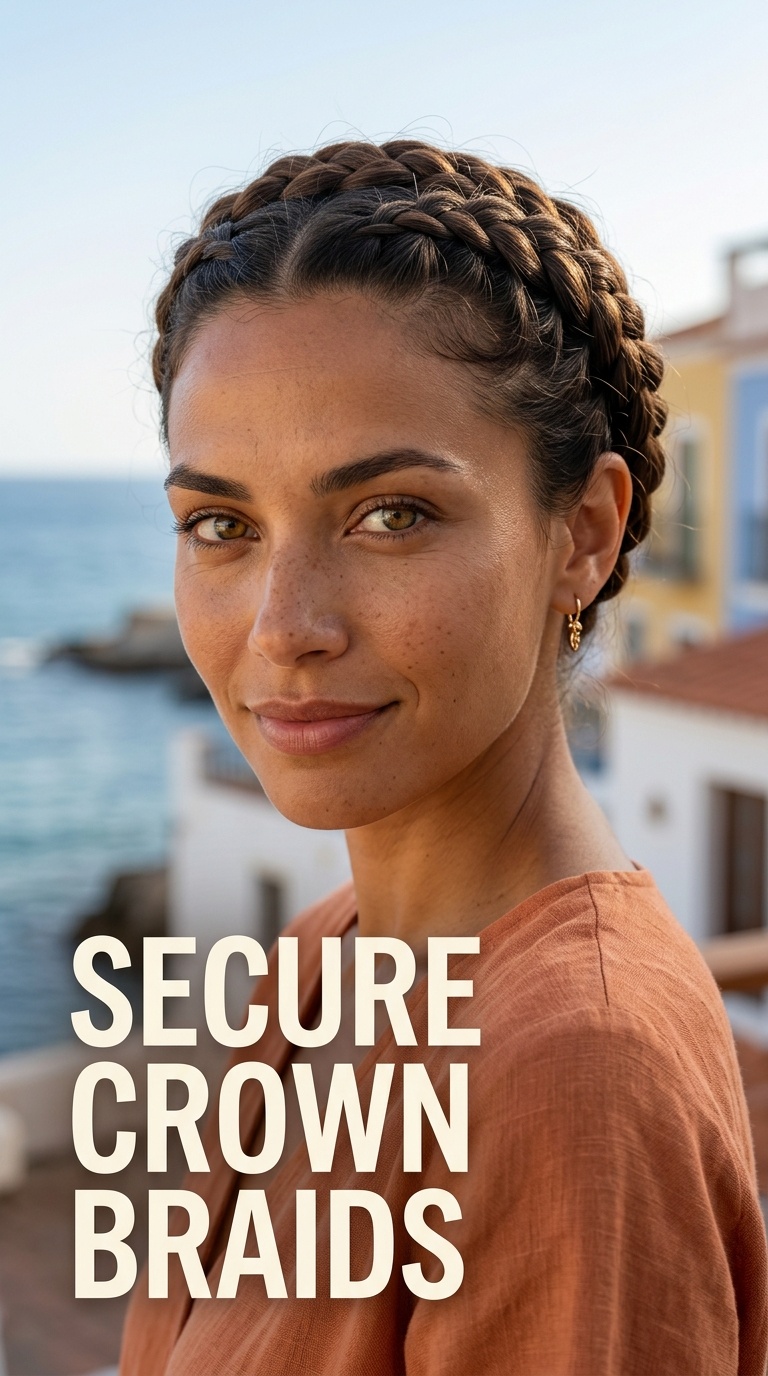 Secure Crown Braids