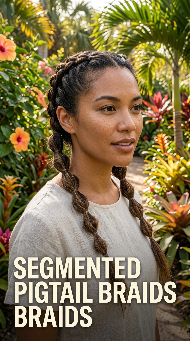 Segmented Pigtail Braids