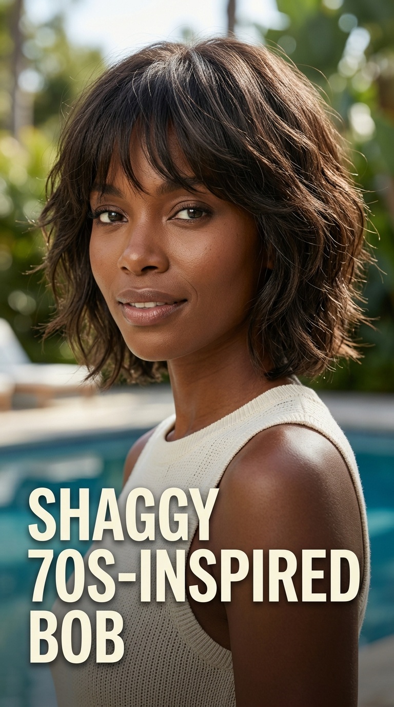 Shaggy 70s-Inspired Bob