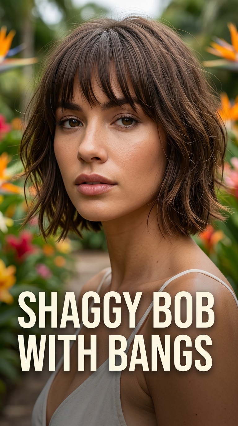 Shaggy Bob with Bangs