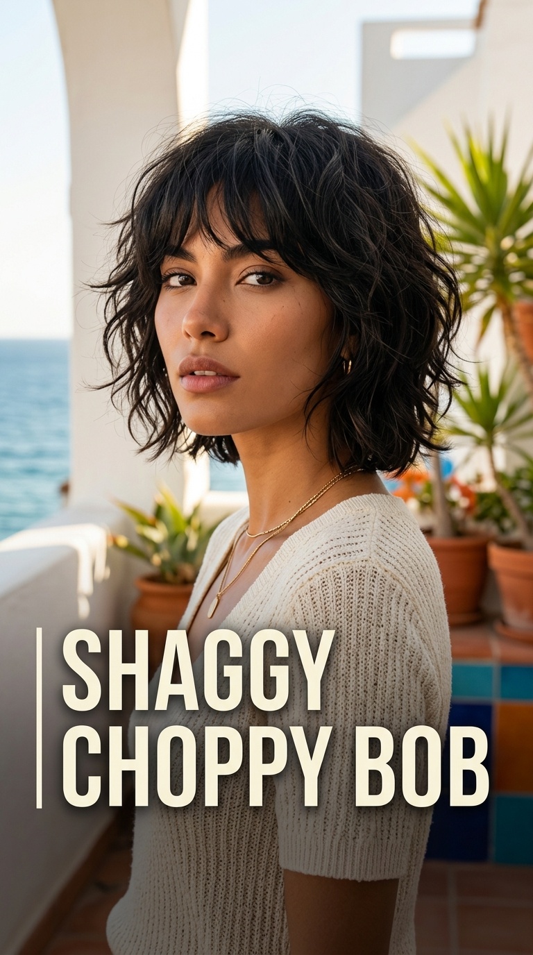 Shaggy Choppy Bob