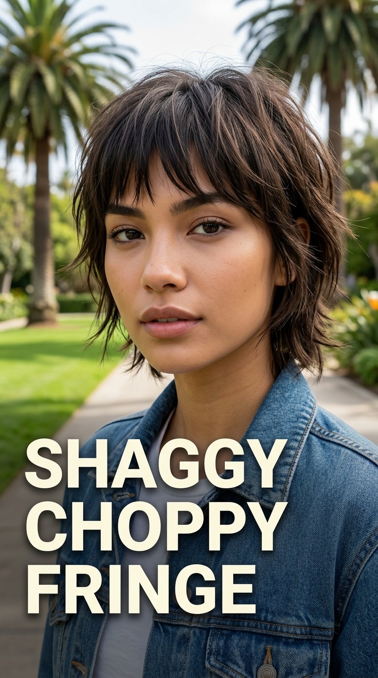 Shaggy Choppy Fringe