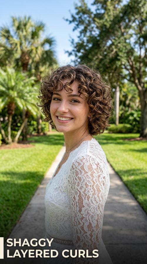 Shaggy Layered Curls