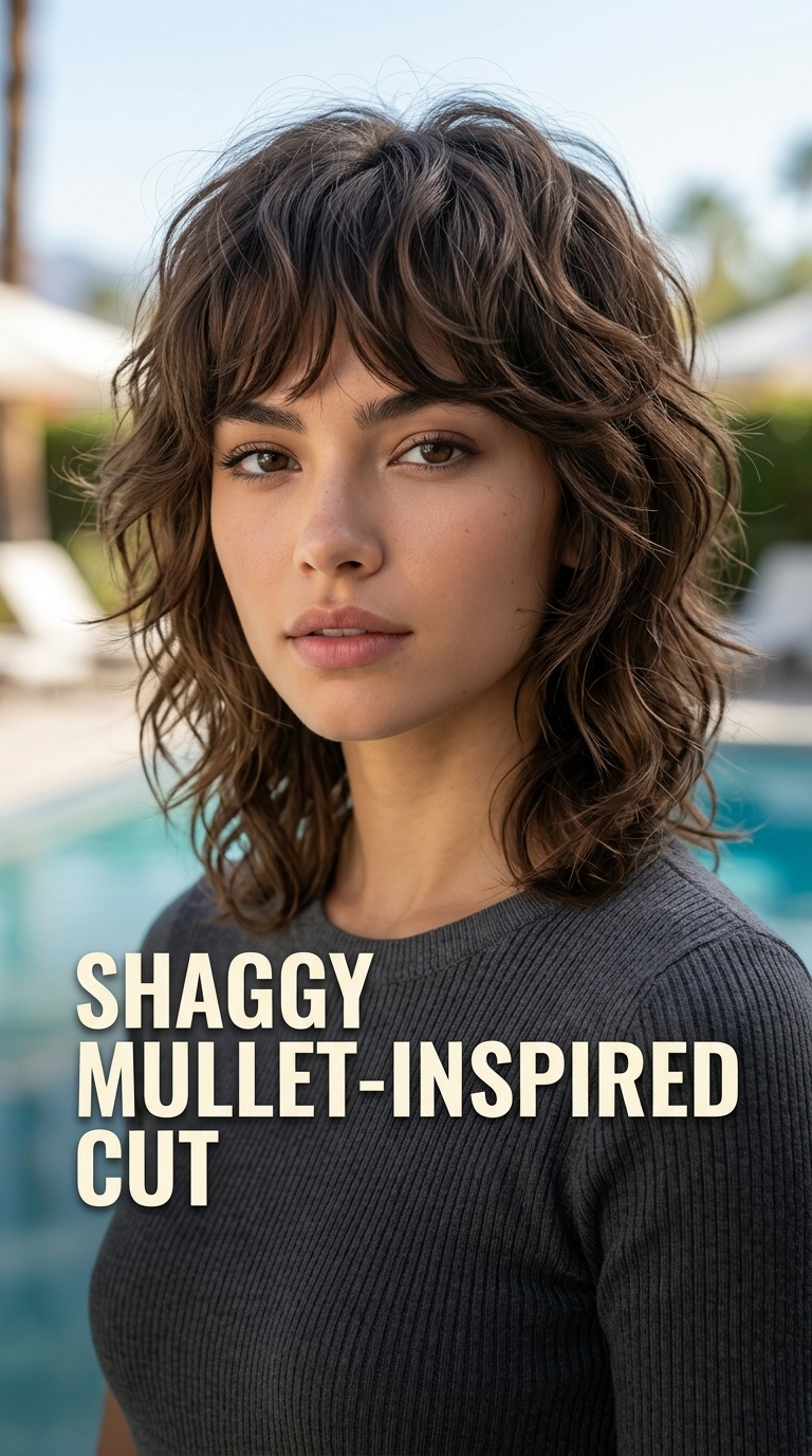 Shaggy Mullet-Inspired Cut