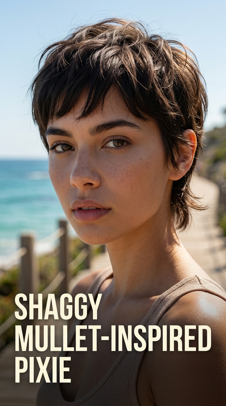 Shaggy Mullet-Inspired Pixie