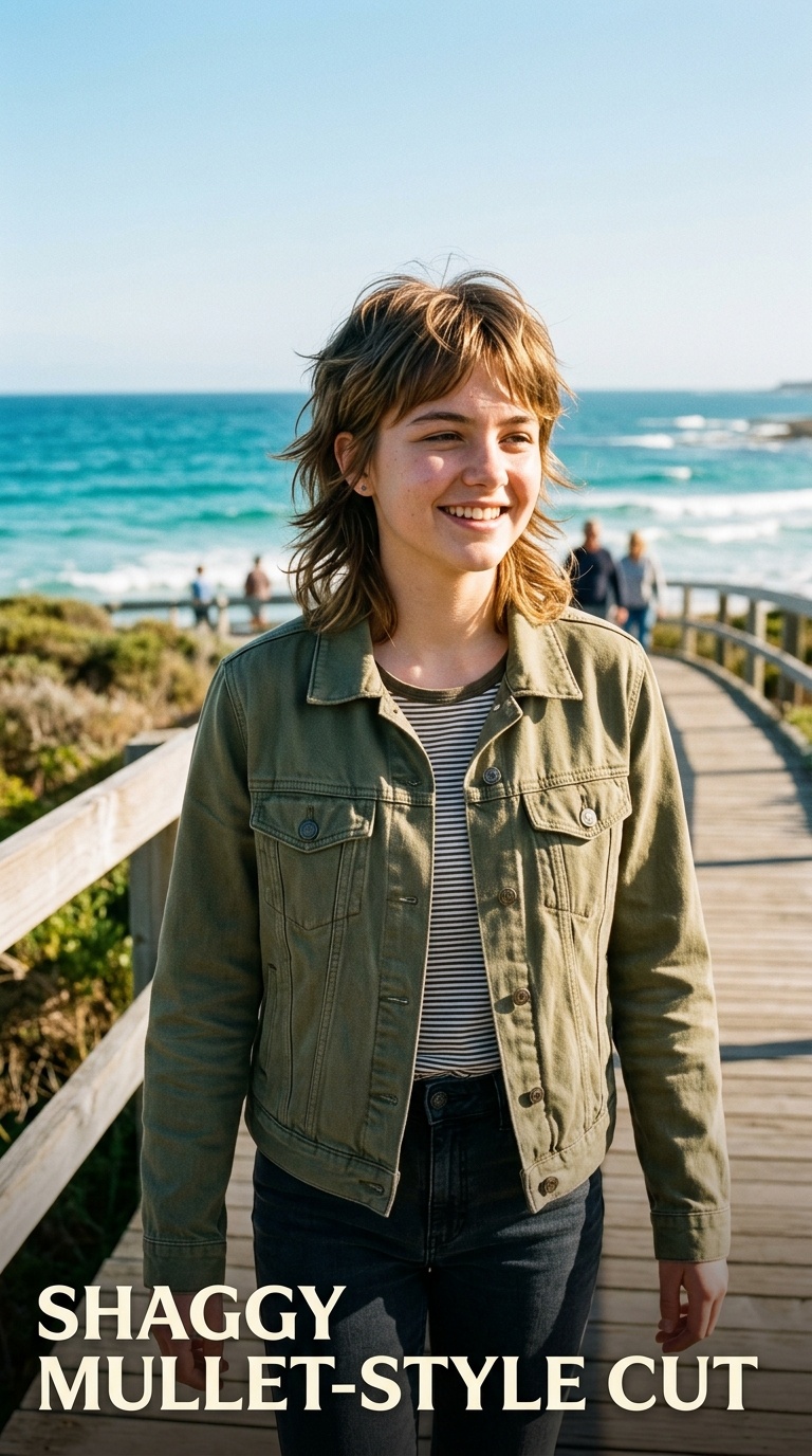 Shaggy Mullet-Style Cut