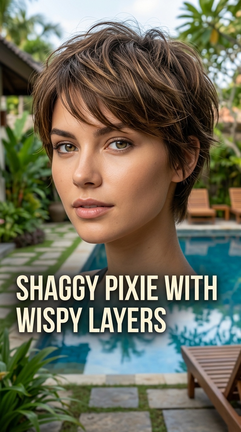 Shaggy Pixie with Wispy Layers