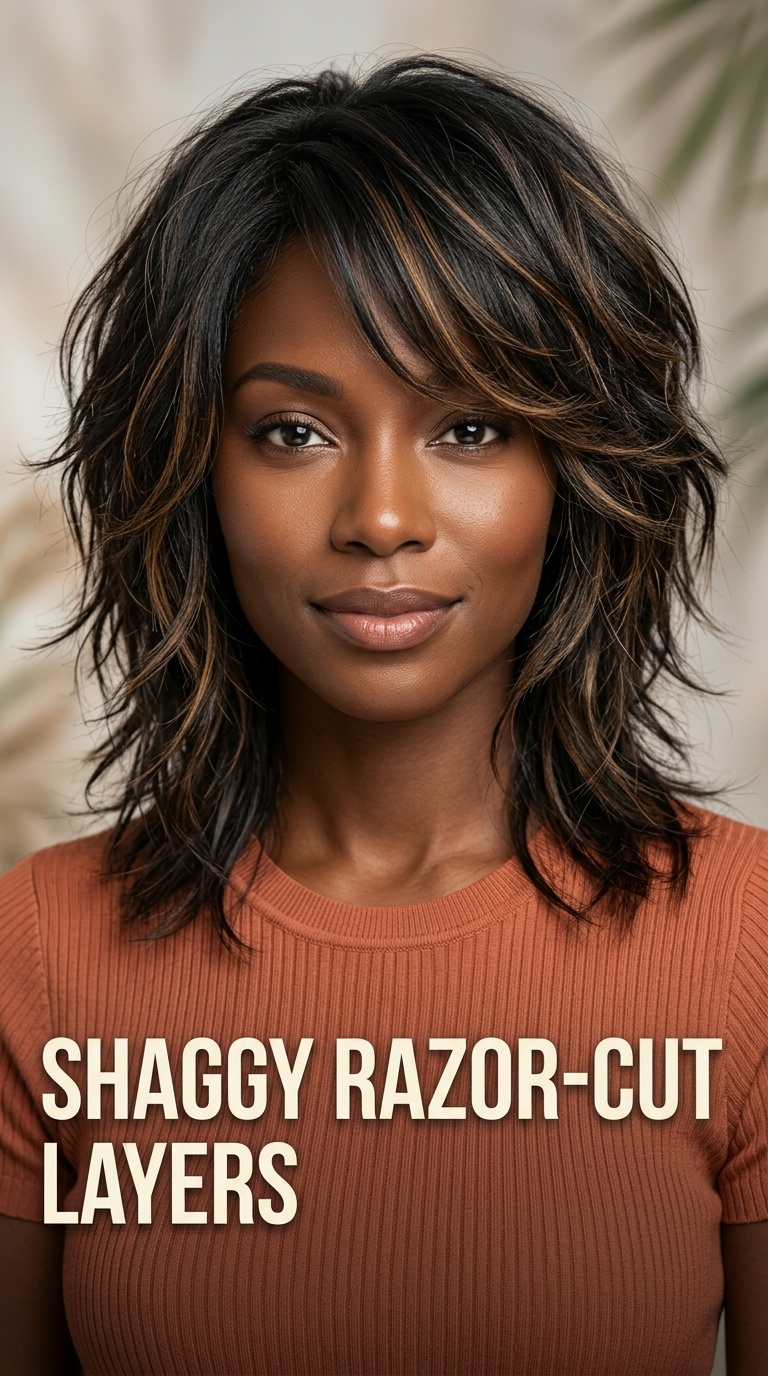 Shaggy Razor-Cut Layers