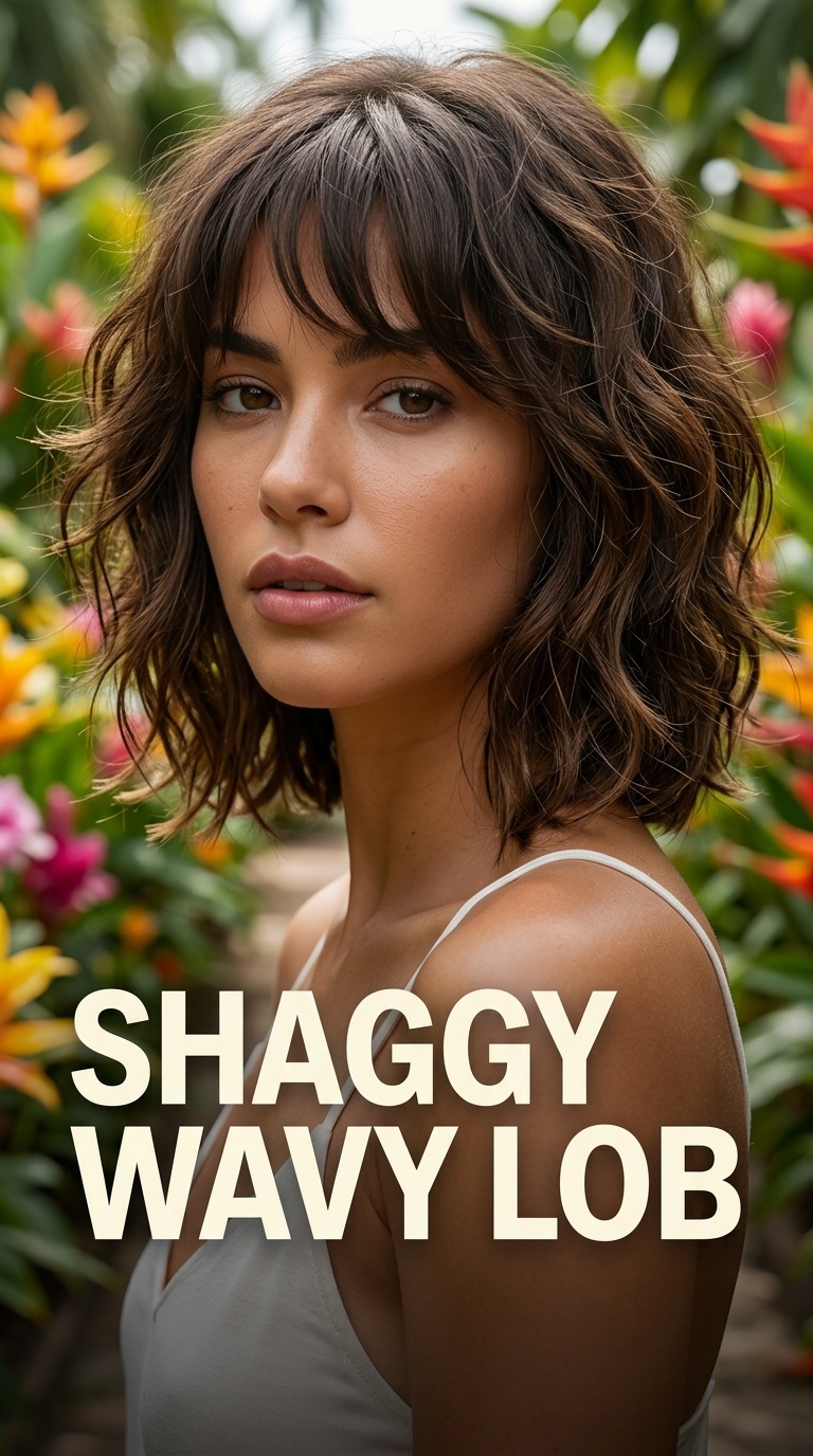 Shaggy Wavy Lob