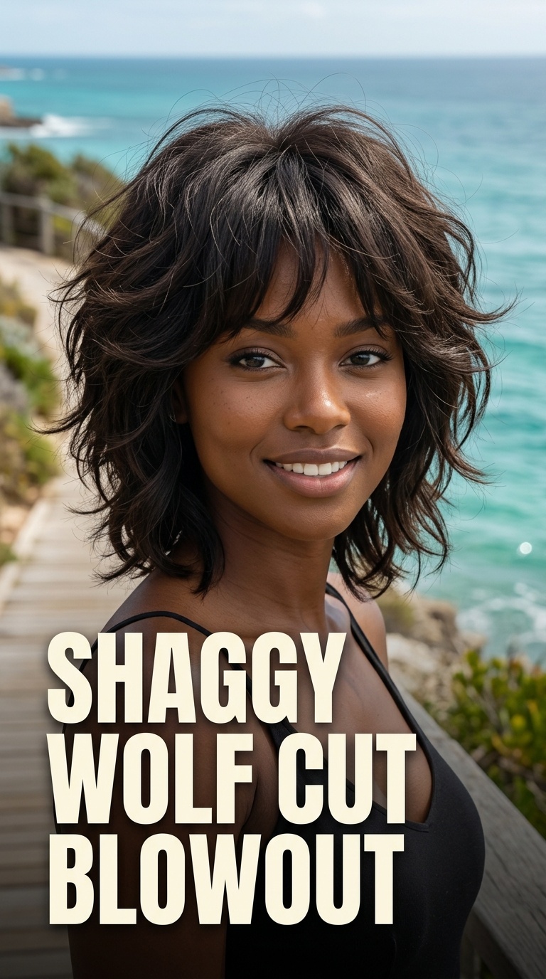 Shaggy Wolf Cut Blowout