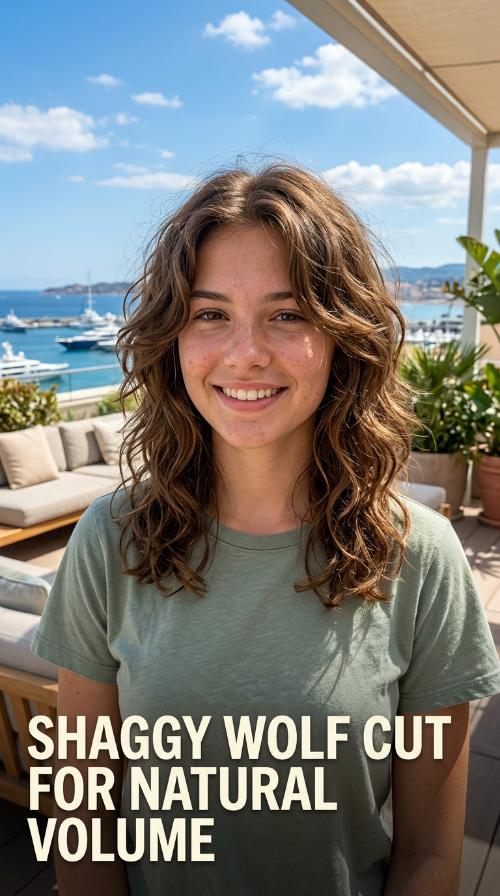Shaggy Wolf Cut for Natural Volume