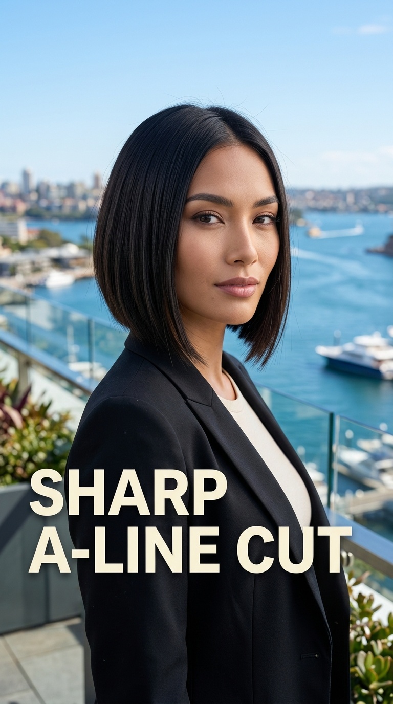 Sharp A-Line Cut