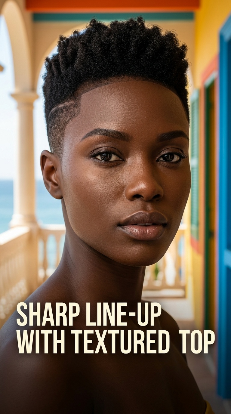 Sharp Line-Up with Textured Top