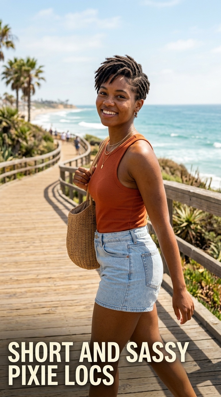 Short and Sassy Pixie Locs