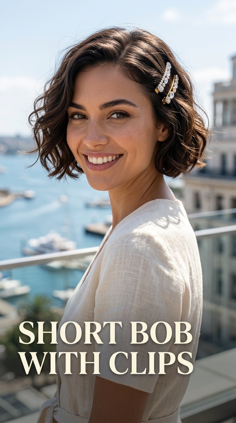 Short Bob with Clips