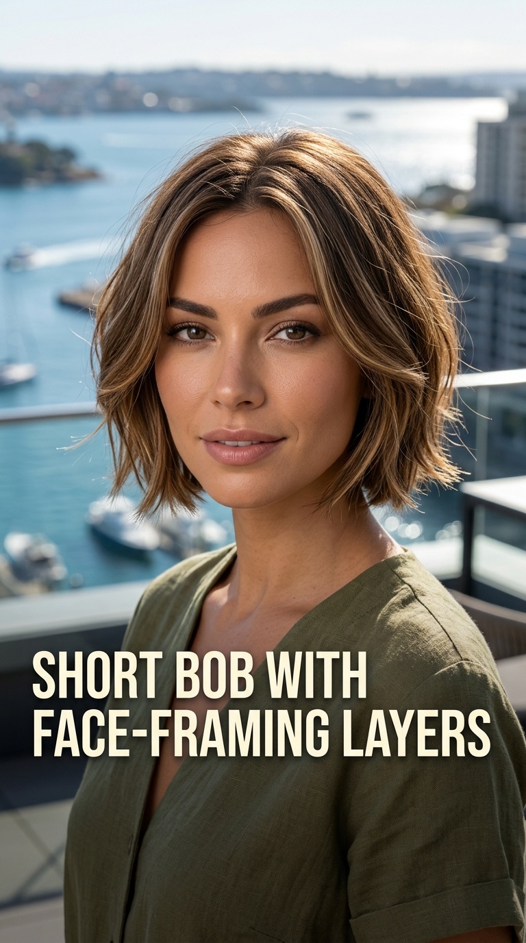 Short Bob with Face-Framing Layers