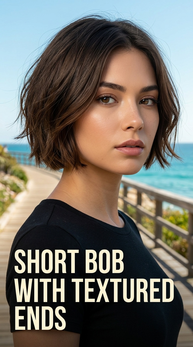 Short Bob with Textured Ends