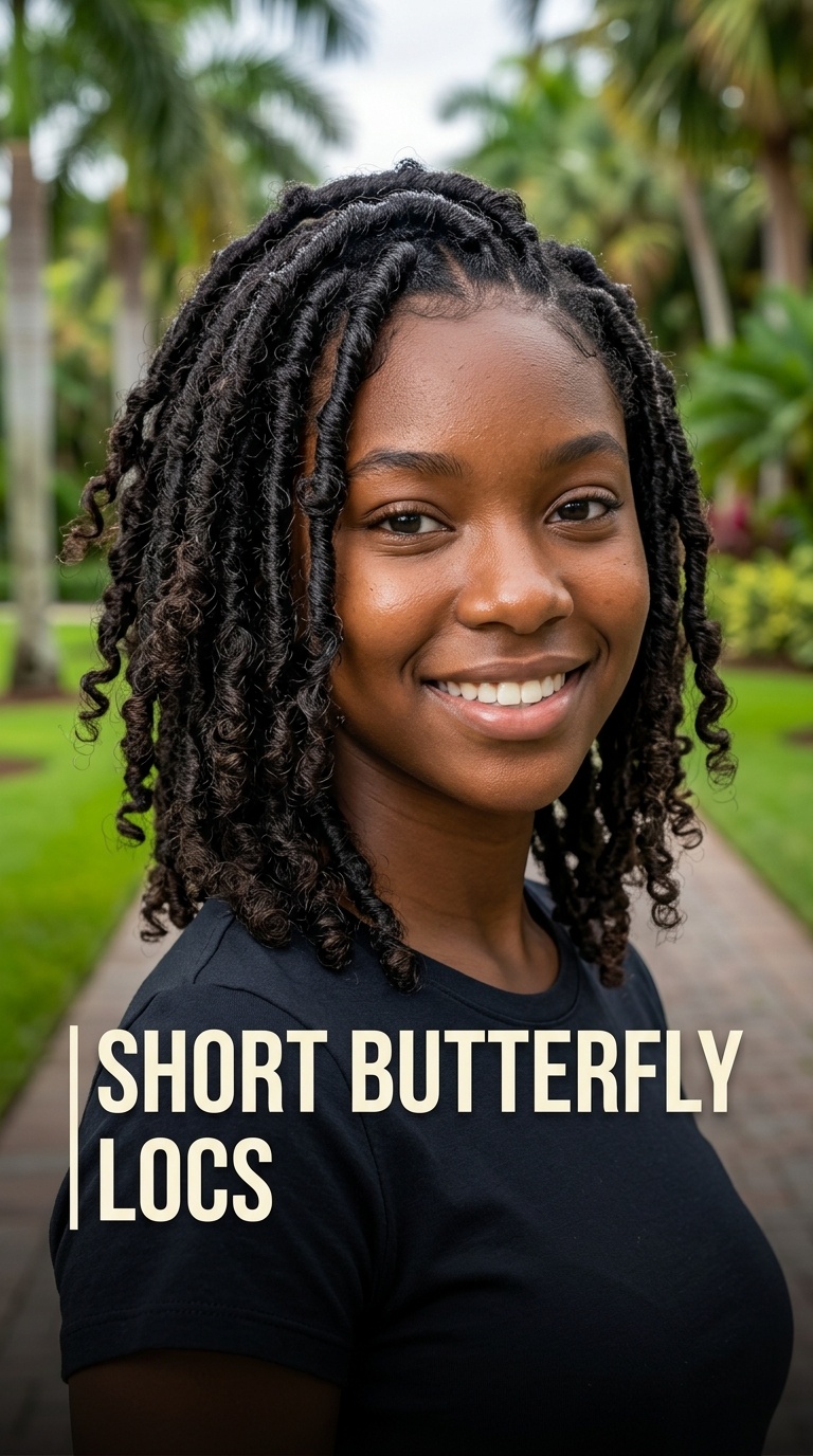 Short Butterfly Locs