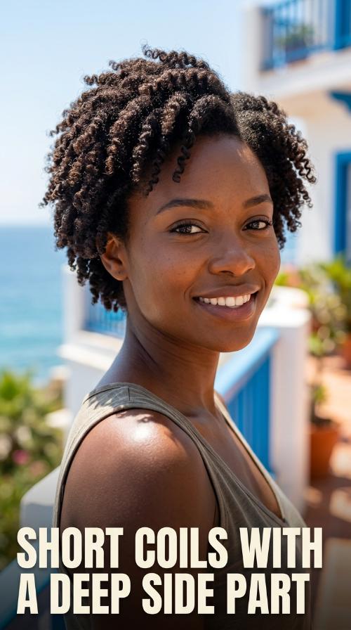 Short Coils with a Deep Side Part