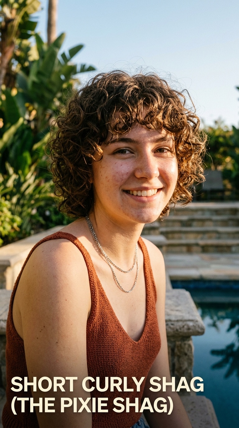 Short Curly Shag (The Pixie Shag)
