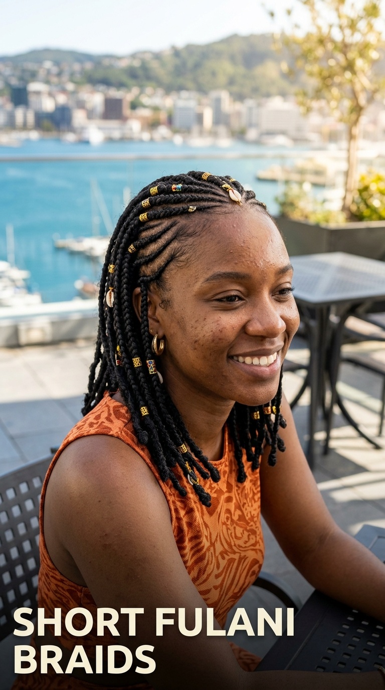 Short Fulani Braids