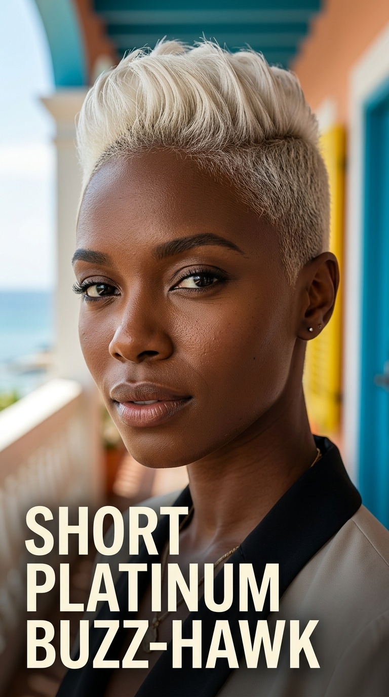 Short Platinum Buzz-Hawk