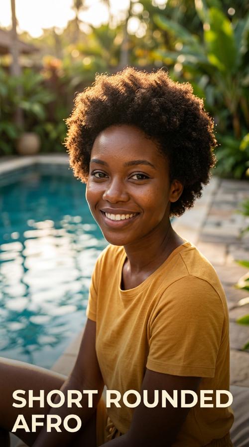 Short Rounded Afro