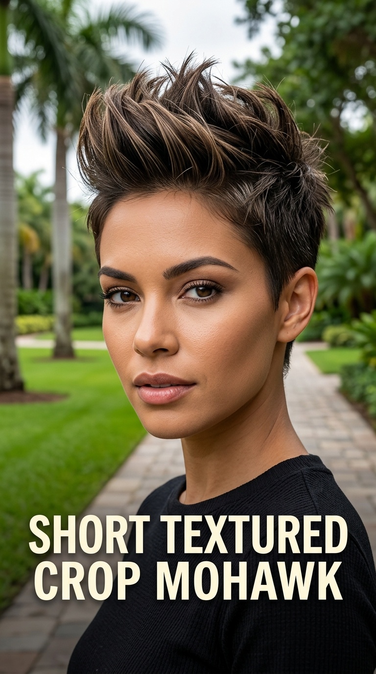 Short Textured Crop Mohawk